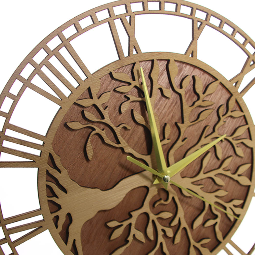 Tree of Life Wooden Wall Clock - огляд і ціна Family Tree Print