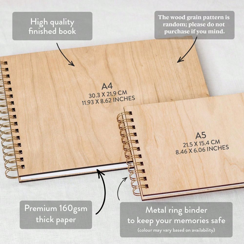 Customized A4 A5 Wooden Weddin - огляд і ціна Custom Photo Book
