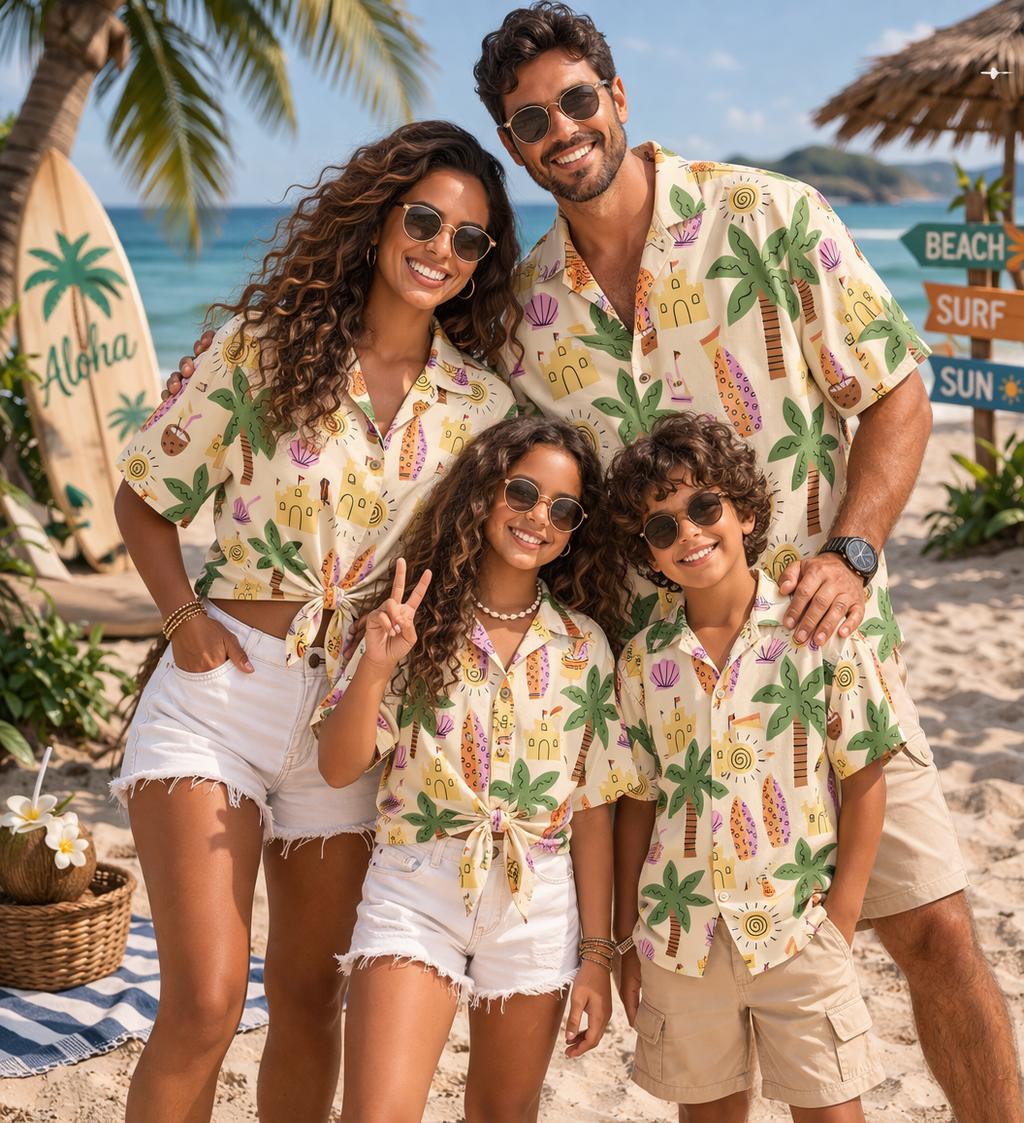 Hawaiian Children's Shirt Plan - огляд і ціна Family Tree Print