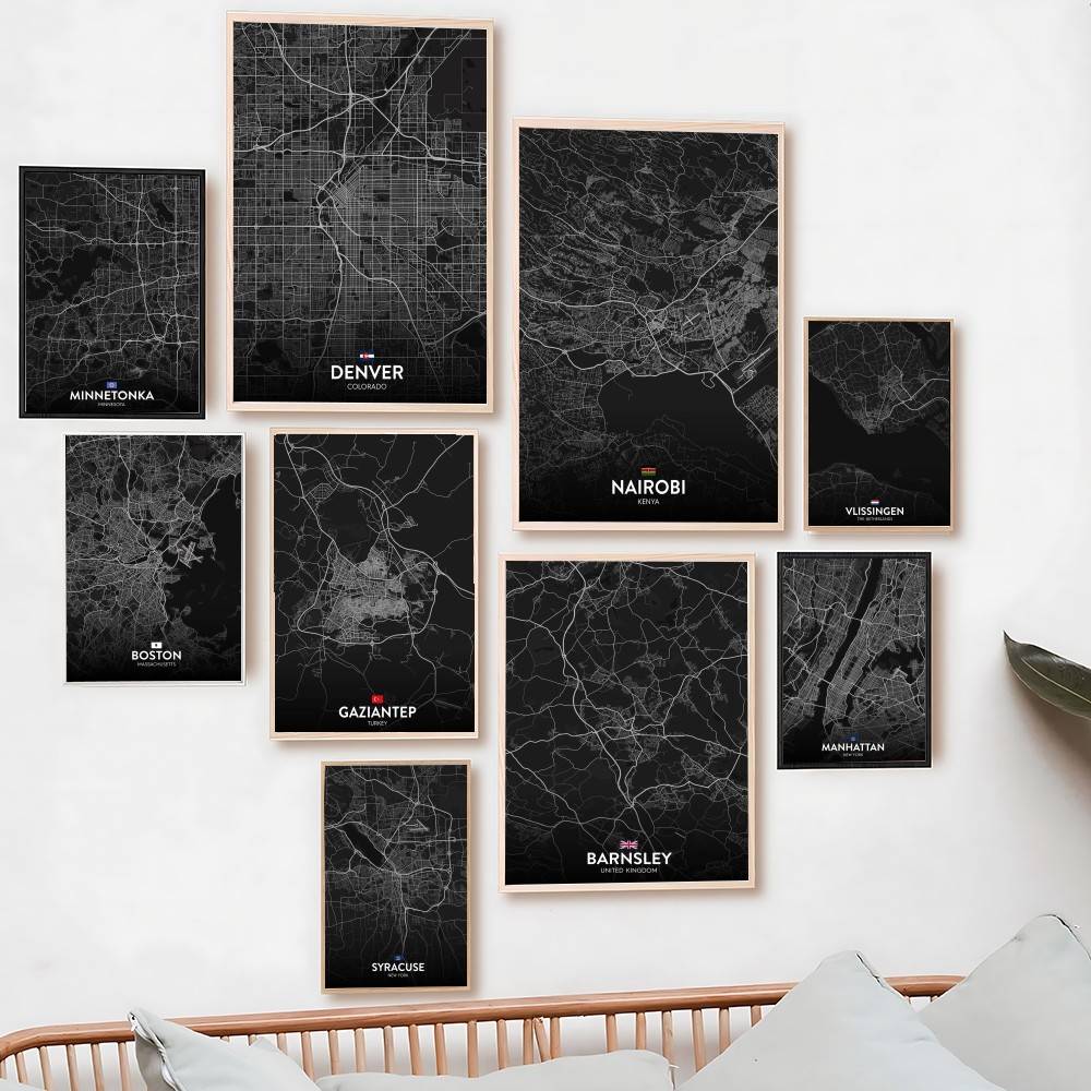 Paris London New York CUSTOM C - огляд і ціна Custom Map Poster
