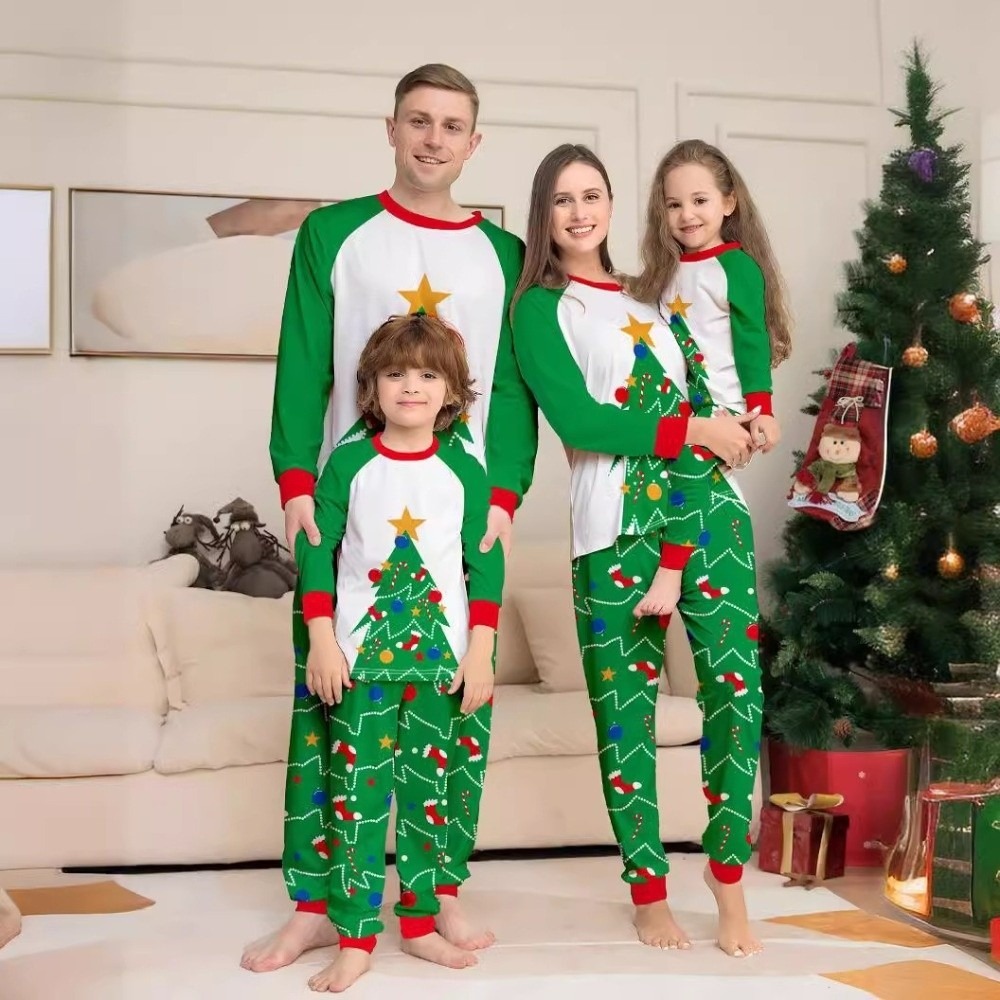 Long Sleeve Christmas Pyjamas  - огляд і ціна Family Tree Print