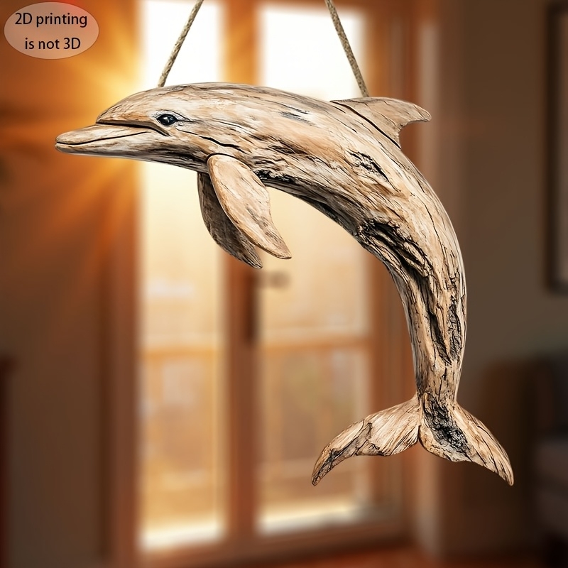 2D 10in Elegant Dolphin Wooden - огляд і ціна Family Tree Print