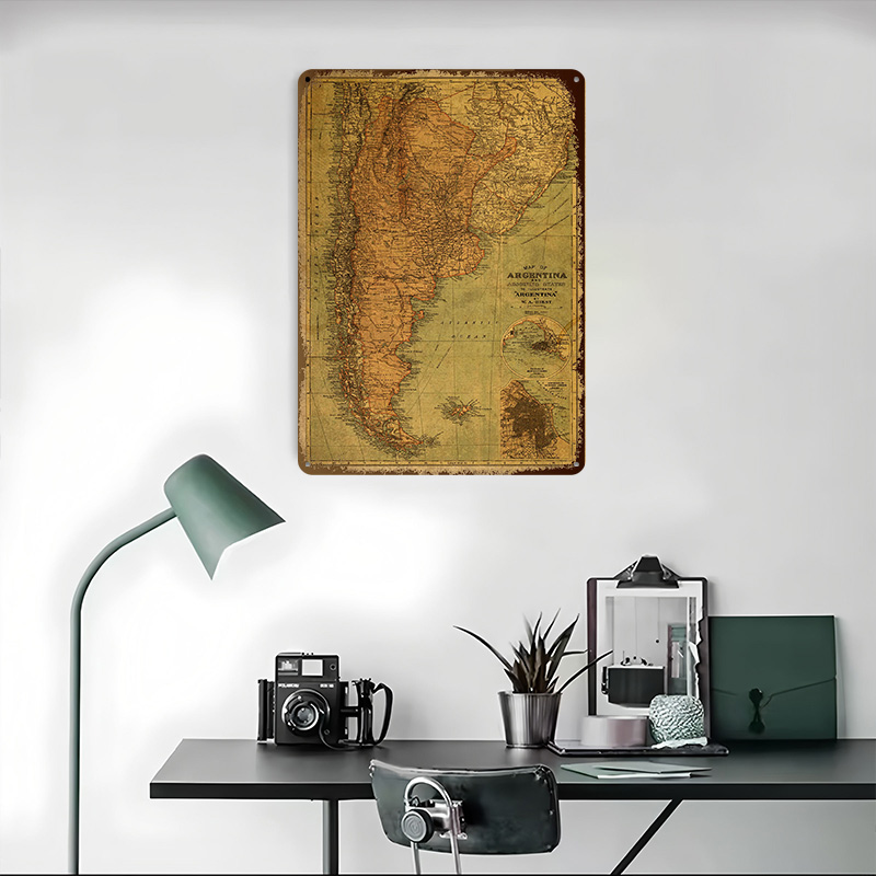 Vintage Map of Argentina Tin P - огляд і ціна Custom Map Poster