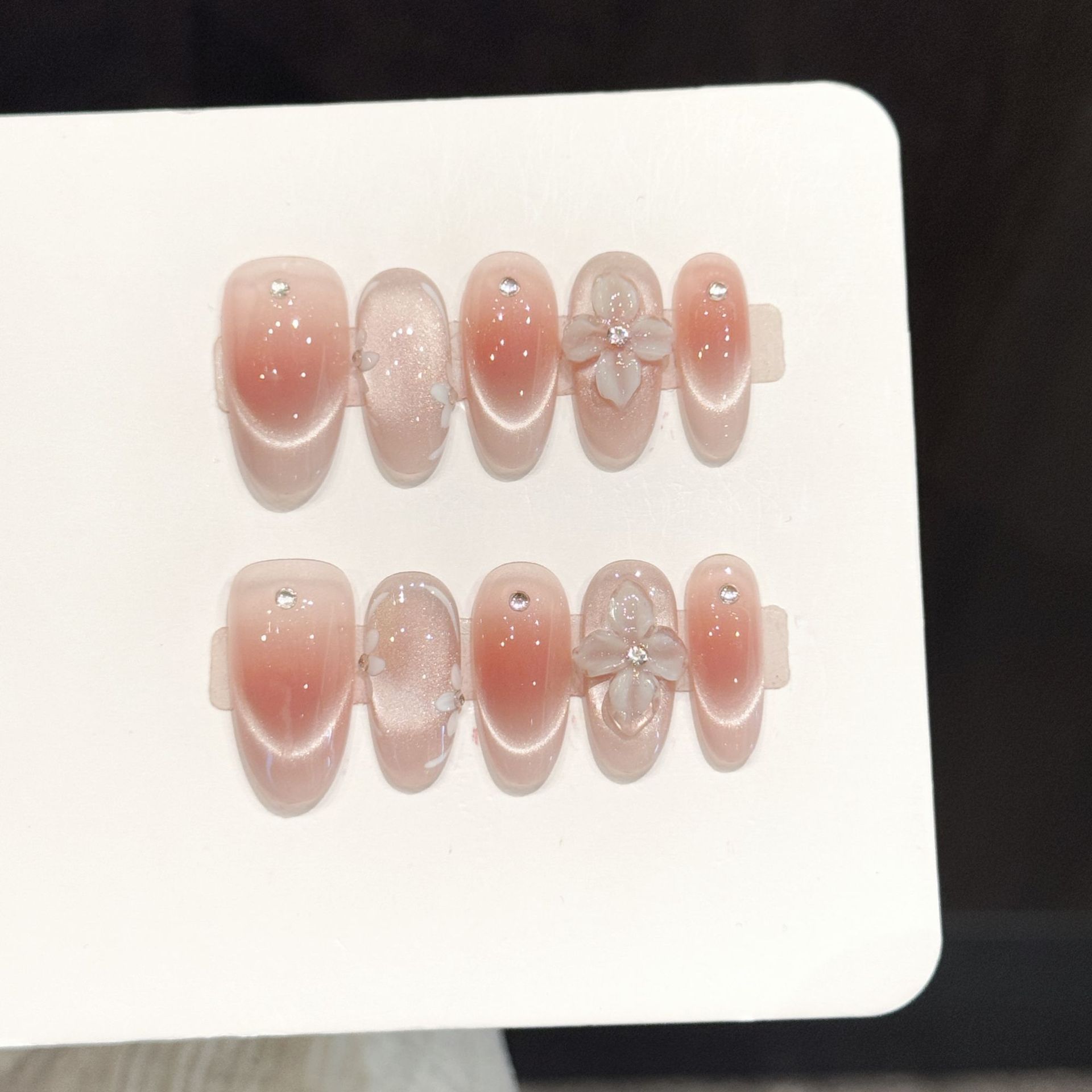 10pcs Handmade Press On Nails  - огляд і ціна Pressed Flower Art